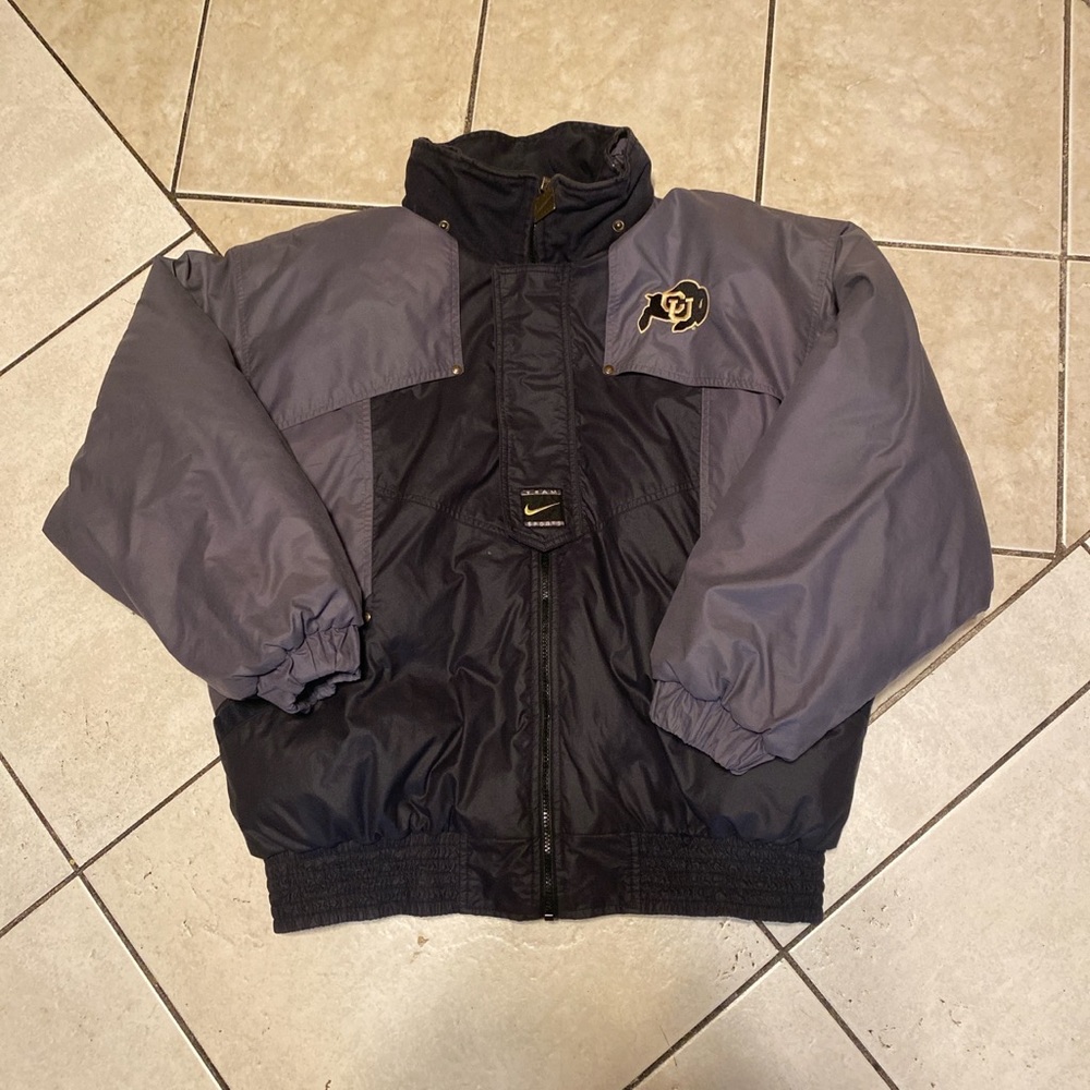 Colorado Buffaloes vintage Nike goose lined jacket.